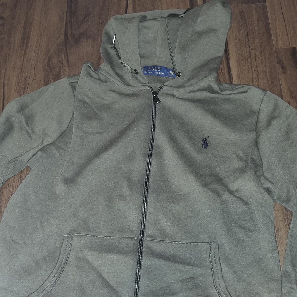 Polo by Ralph Lauren Olive Green Zip Up Sweater